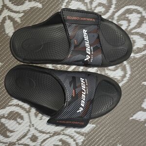 Bauer Black Slide Sandals